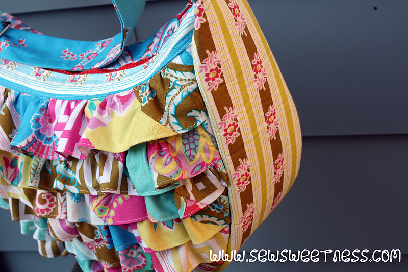 Ruffled Hobo Bag and a Book Review Sew Sweetness