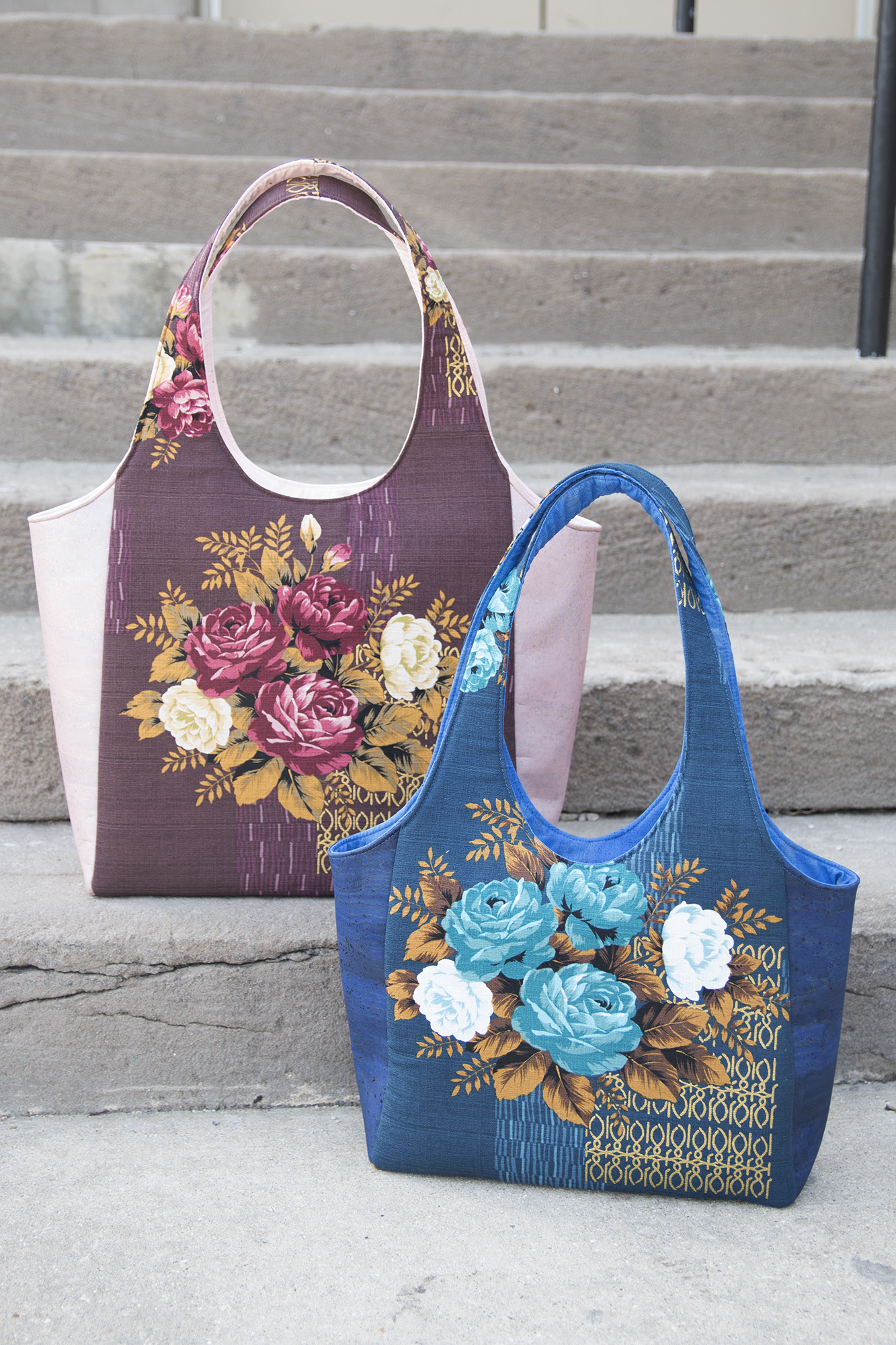 DIY Tote Bag: Add a Pop of Color with Two-Sided Fabric Handles