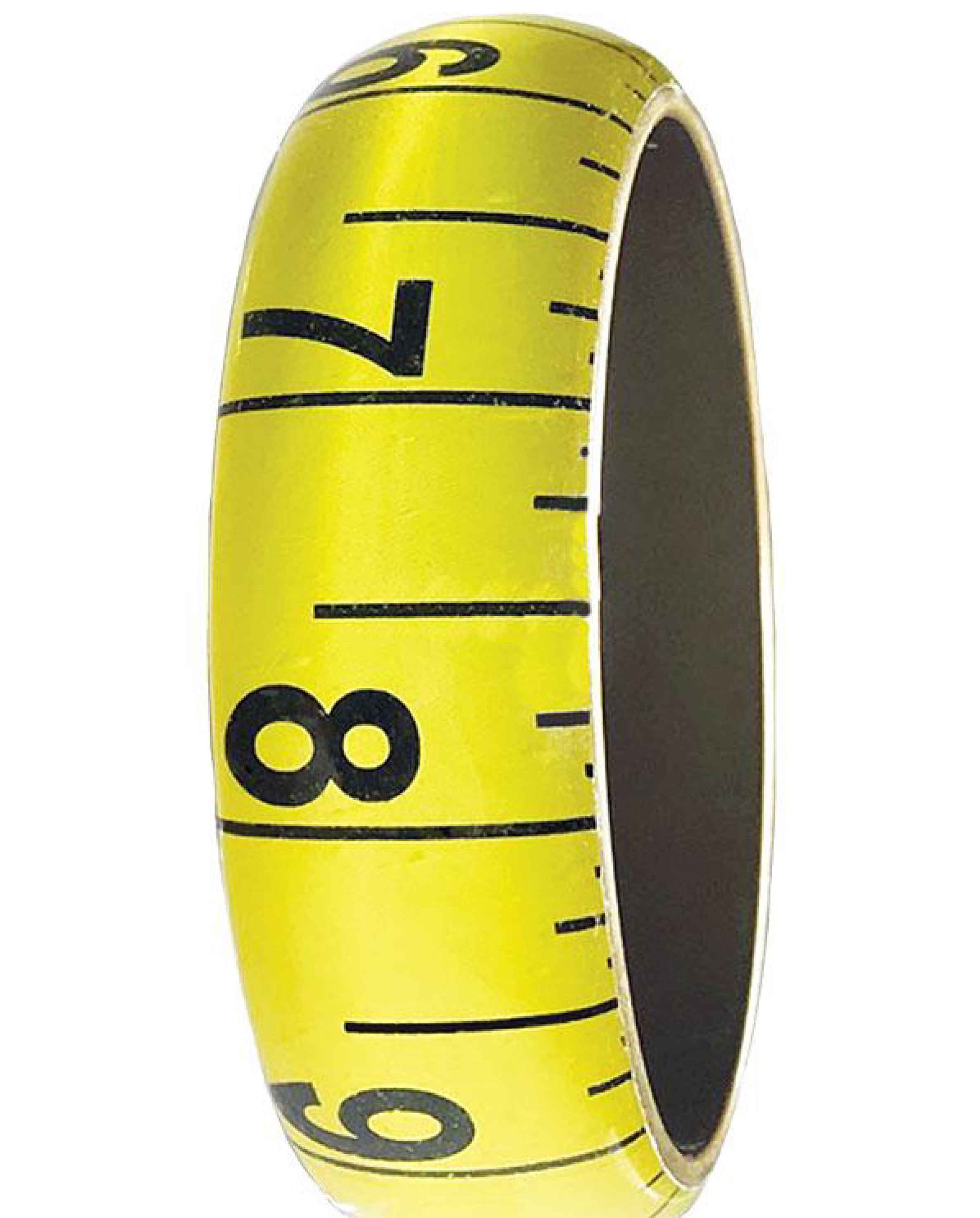 Bangle Bracelet Tape Measure Yellow Sew Sweetness
