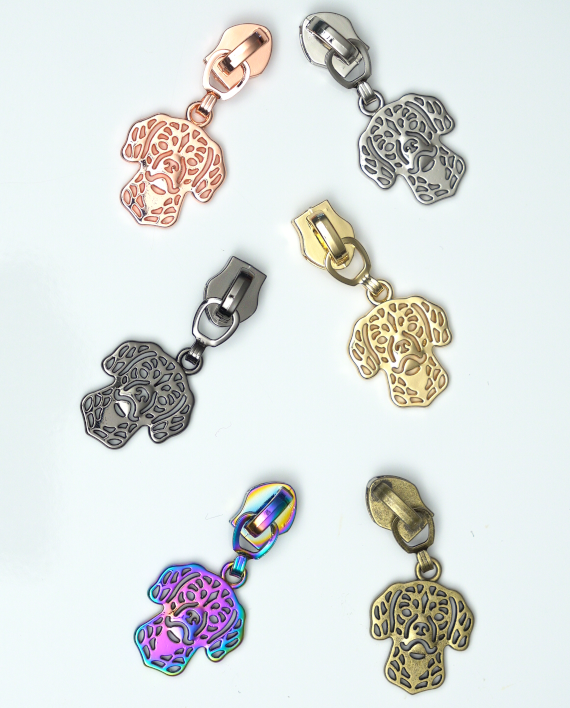 5 Dog Zipper Pulls (Design 3 Boxer) Sew Sweetness