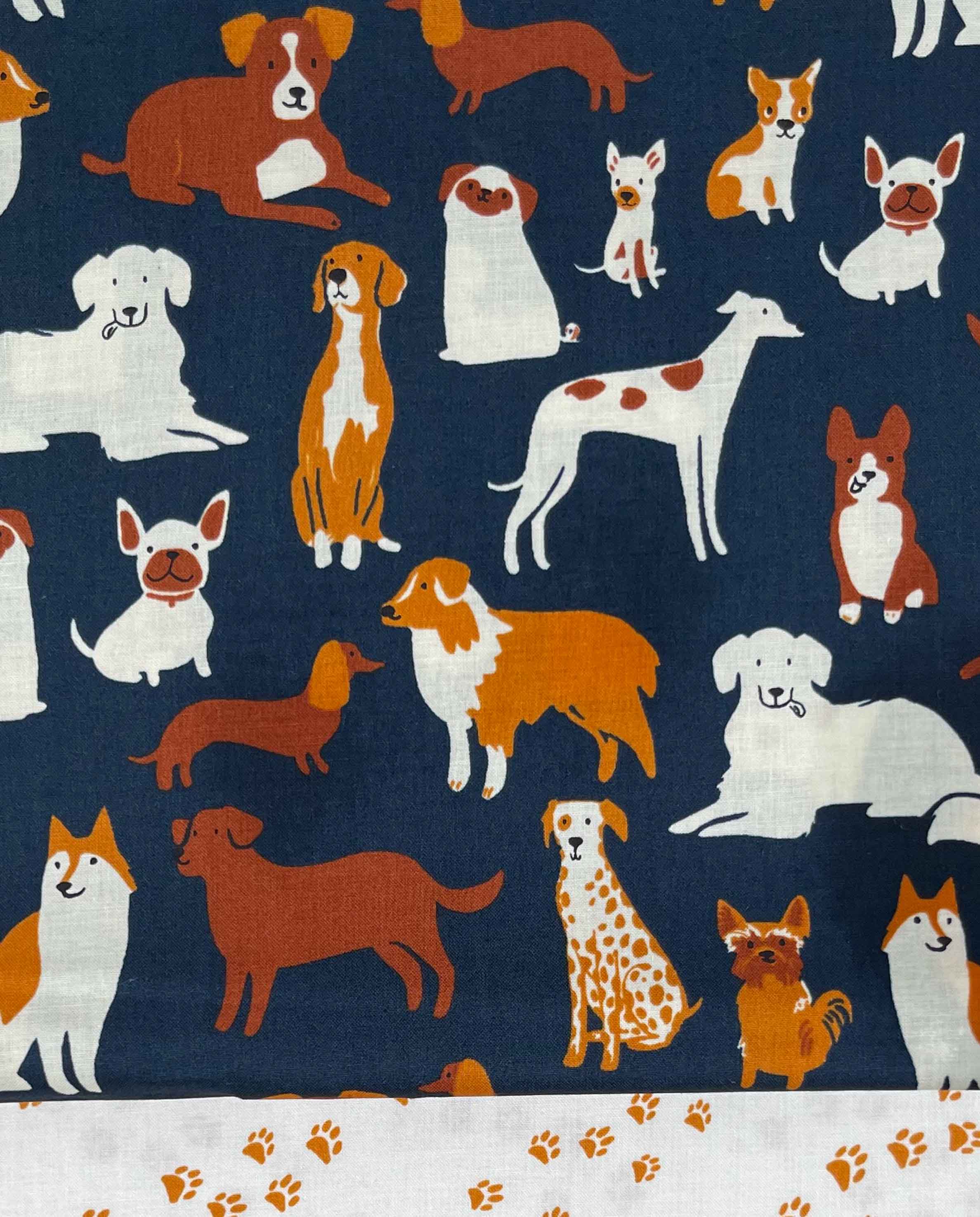 Bag Pack - Dogs (Navy Blue) - Sew Sweetness